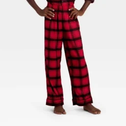 Kids' Plaid Long Sleeve Shirt And Pants Holiday Matching Family Pajama Set - Wondershop™ Red/Black -Old World Christmas GUEST 7c662e03 8eb9 4bbe b9b0 29111d5f6e0f