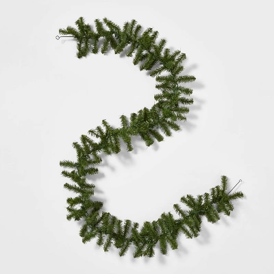 9' Pre-Lit Artificial Pine Bough Christmas Garland Green With Clear Lights - Wondershop™ 4 9' Pre-Lit Artificial Pine Bough Christmas Garland Green With Clear Lights - Wondershop™ - Image 2