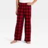 Kids' Plaid Microfleece Holiday Matching Family Pajama Pants - Wondershop™ Red/Black 2 Kids' Plaid Microfleece Holiday Matching Family Pajama Pants - Wondershop™ Red/Black -Old World Christmas GUEST 816ccb42 ab08 474f 86bc 93795818dfeb