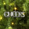 4" Christmas Metallic Words Ornament Silver Cheers - Wondershop™ -Old World Christmas GUEST 81fa118d c198 49b5 8715 635401158894