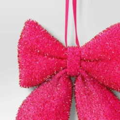 6.5" Christmas Tinsel Bow Ornament Hot Pink - Wondershop™ 5 6.5" Christmas Tinsel Bow Ornament Hot Pink - Wondershop™ -Old World Christmas GUEST 87b9de0e 72ec 4458 ae75 1a681c6083b6