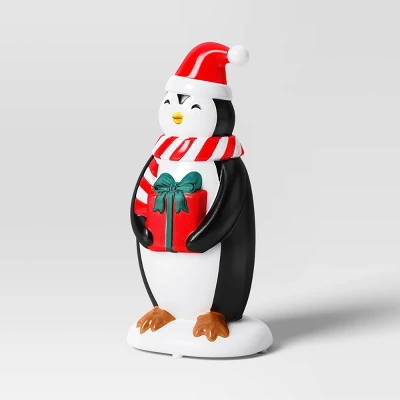 Christmas Lit Blow Mold Penguin With Gift Box Decor - Wondershop™ 4 Christmas Lit Blow Mold Penguin With Gift Box Decor - Wondershop™ - Image 2