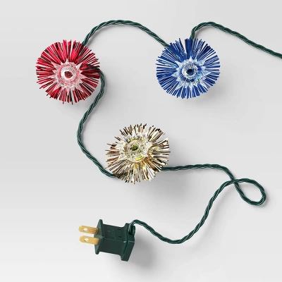 20ct Christmas Tinsel Lights Multi-Colored With Green Wire - Wondershop™ 5 20ct Christmas Tinsel Lights Multi-Colored With Green Wire - Wondershop™ - Image 3