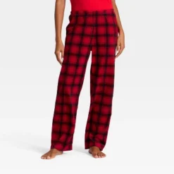 Women's Plaid Microfleece Holiday Matching Family Pajama Pants - Wondershop™ Red/Black -Old World Christmas GUEST 90f52f6b ef2f 4660 937f 5e5ba3679766