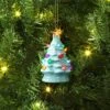 4" Christmas Lit Ceramic Retro Christmas Tree Ornament Blue - Wondershop™ -Old World Christmas GUEST 91e80ad2 55b9 4951 858d 32cb48ed7edb