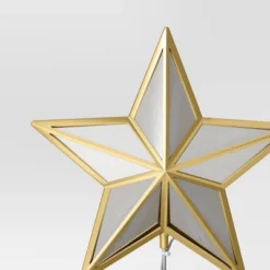 12.25" Warm White Lights Faceted Star Christmas Tree Topper Gold - Wondershop™: Indoor Decor: Indoor Decor: Indoor Decor -Old World Christmas GUEST 9467cf07 9691 43da bfa9 38ec48851caf