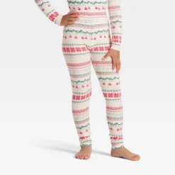 Toddler "Let It Snow" Fair Isle Cozy Knit Long Sleeve Shirt And Pants Holiday Matching Family Pajama Set - Wondershop™ Cream -Old World Christmas GUEST 988ea061 c67a 425d 8bc4 dea69e4c521e