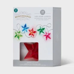 10ct LED Dewdrop Star Christmas Indoor Outdoor Novelty String Lights Multicolor With Clear Wire - Wondershop™ 9 10ct LED Dewdrop Star Christmas Indoor Outdoor Novelty String Lights Multicolor With Clear Wire - Wondershop™ -Old World Christmas GUEST 9ac0d0a3 6d89 4123 89f9 50bd0a6b34a8