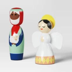 9pc Wood Christmas Nativity Scene Figurine Set - Wondershop™ -Old World Christmas GUEST 9ac3d45f 3aac 40d7 868c 99e2e50bcf37