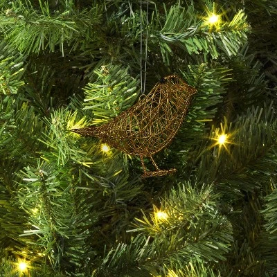 Christmas Wire Wrapped Bird Ornament Gold - Wondershop™ 3 Christmas Wire Wrapped Bird Ornament Gold - Wondershop™