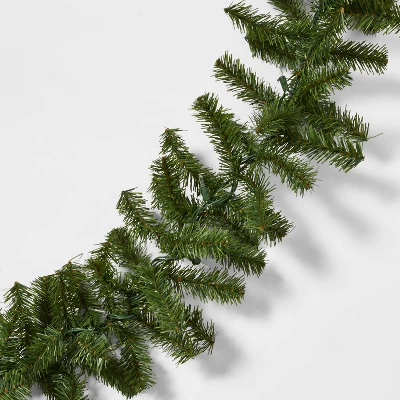 9' Pre-Lit Artificial Pine Bough Christmas Garland Green With Clear Lights - Wondershop™ 3 9' Pre-Lit Artificial Pine Bough Christmas Garland Green With Clear Lights - Wondershop™
