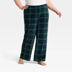 Women's Plaid Microfleece Holiday Matching Family Pajama Pants - Wondershop™ Navy Blue -Old World Christmas GUEST a18ef71e b62a 402b a895 85b92b031dd6