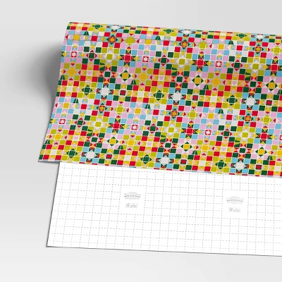 25 Sq Ft Christmas Humble Cheer Premium Red White Icon Stars Plaid - Wondershop™ 4 25 Sq Ft Christmas Humble Cheer Premium Red White Icon Stars Plaid - Wondershop™ - Image 2