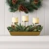Battery Operated Flameless Pillar Candle And Candle Holder In Gold Tray With Faux Christmas Greenery - Wondershop™ 1 Battery Operated Flameless Pillar Candle And Candle Holder In Gold Tray With Faux Christmas Greenery - Wondershop™ -Old World Christmas GUEST a7e92b35 a91c 4be2 8e7f 31b95e222298