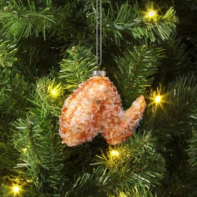 Christmas Glass Chicken Wing Ornament - Wondershop™ 3 Christmas Glass Chicken Wing Ornament - Wondershop™