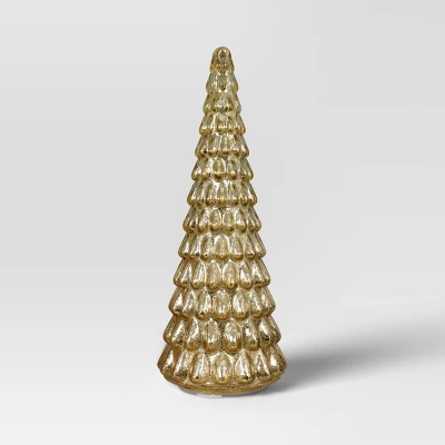 15" Christmas Mercury Glass Tiered Classic Tree Decor - Wondershop™ 4 15" Christmas Mercury Glass Tiered Classic Tree Decor - Wondershop™ - Image 2