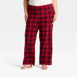 Women's Plaid Microfleece Holiday Matching Family Pajama Pants - Wondershop™ Red/Black -Old World Christmas GUEST ad671050 00ba 450d b73a f3c5686acb54