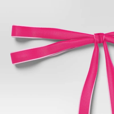 4ct Christmas Fabric Bows Hot Pink - Wondershop™ 4 4ct Christmas Fabric Bows Hot Pink - Wondershop™ - Image 2