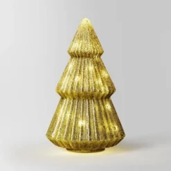 10.25" Battery Operated Lit Glass Christmas Tree Figurine - Wondershop™ -Old World Christmas GUEST b328e3b1 f6ef 4a87 9ffe d0419e1e7255