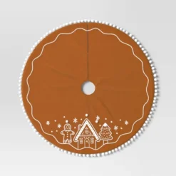 48" Christmas Gingerbread Scene Tree Skirt Brown - Wondershop™ -Old World Christmas GUEST b56f708a 8c71 4052 94ab 36a281960a56