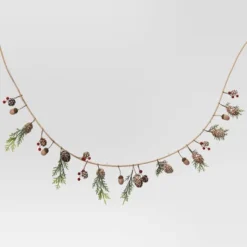 6' Battery Operated Lit Pinecone With Acorns And Berries Decorative Wall Garland Brown/Green - Wondershop™ 6 6' Battery Operated Lit Pinecone With Acorns And Berries Decorative Wall Garland Brown/Green - Wondershop™ -Old World Christmas GUEST b7a649de faa2 4534 8995 c0df362e8272