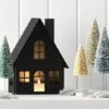 9" Lit Metal House Christmas Village Building - Wondershop™ Black: Battery-Powered Indoor Decorative Object -Old World Christmas GUEST b84fe4d4 a506 4b73 9adb 0e8524491dab