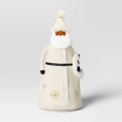 22.5" Fabric Santa Sculpture With Bell Wreath - Wondershop™ White -Old World Christmas GUEST b9db5333 d432 44a4 9a7c db3b99df3391