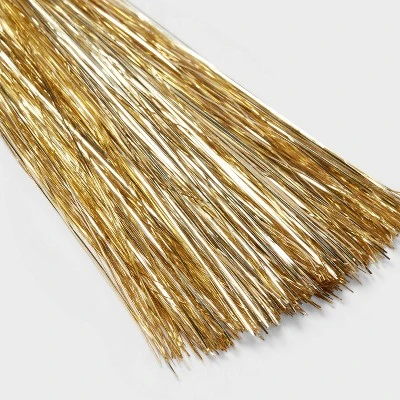 1000ct Tinsel Icicle Christmas Tree Ornament Champagne - Wondershop™: Indoor Use, Snow Theme 4 1000ct Tinsel Icicle Christmas Tree Ornament Champagne - Wondershop™: Indoor Use, Snow Theme - Image 2