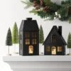 11" Lit Metal House Christmas Village Building - Wondershop™ Black: Indoor Tabletop Decorative Object, Battery-Powered 2 11" Lit Metal House Christmas Village Building - Wondershop™ Black: Indoor Tabletop Decorative Object, Battery-Powered -Old World Christmas GUEST c4579e8b 67a4 4729 82eb 446d26f8103c