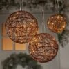 Battery Operated Brown Faux Rattan Sphere Fairy String Lights Warm White With Brown Wire - Wondershop™ 2 Battery Operated Brown Faux Rattan Sphere Fairy String Lights Warm White With Brown Wire - Wondershop™ -Old World Christmas GUEST c5f7d9ec b3cf 4b94 9adc 8b4ea60eb72b