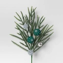 4ct Christmas Greenery Picks Green/Silver Decorative Balls - Wondershop™ 5 4ct Christmas Greenery Picks Green/Silver Decorative Balls - Wondershop™ -Old World Christmas GUEST cb9a9c5a 966b 4de5 99ac 2563e2f0b253