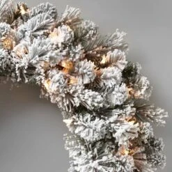 28in Pre-lit Flocked Artificial Cashmere Christmas Wreath Clear Lights - Wondershop™ -Old World Christmas GUEST cd8318dd 72f9 4945 bf60 05cc5fca3981