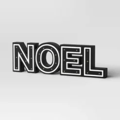 16"x4.75" Battery Operated Lit Wood 'Noel' Tabletop Sign - Wondershop™ Black -Old World Christmas GUEST cdb78b9b 79d1 4ca9 bf37 b97b1a1e8c0b