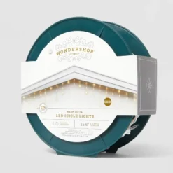 175ct LED Christmas Icicle Lights Spool Warm White With White Wire - Wondershop™ -Old World Christmas GUEST ceec7953 1a97 4b6a a5e1 0e765a4577d4