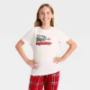 Kids' "Tis The Season" Short Sleeve Holiday Matching Family Pajama Shirt - Wondershop™ Cream -Old World Christmas GUEST cf81acae 6087 4efb af7e 3639443c8a3c
