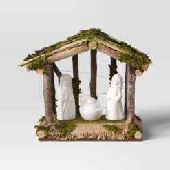 4pc Battery Operated Lit Wood Nativity Scene Figurine Set - Wondershop™ 8 4pc Battery Operated Lit Wood Nativity Scene Figurine Set - Wondershop™ -Old World Christmas GUEST d0557038 7e9f 4b86 9710 5b5bf9212501
