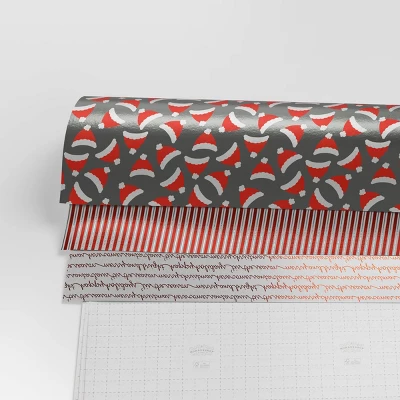 30” 3pk Christmas Premium Wrap Pack Red/White/Silver - Wondershop™ 4 30” 3pk Christmas Premium Wrap Pack Red/White/Silver - Wondershop™ - Image 2