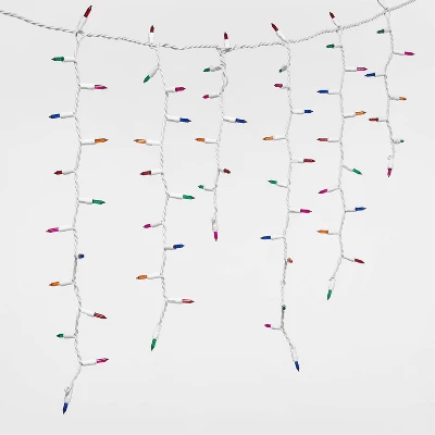 300ct Christmas High Density Icicle Lights Multicolor With White Wire - Wondershop™ 4 300ct Christmas High Density Icicle Lights Multicolor With White Wire - Wondershop™ - Image 2