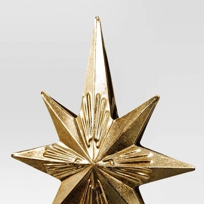 Christmas Metal Gold Star Decor - Wondershop™ 4 Christmas Metal Gold Star Decor - Wondershop™ - Image 2