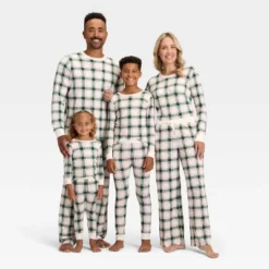 Women's Plaid Ribbed Holiday Matching Family Pajama Pants - Wondershop™ Cream -Old World Christmas GUEST d13738c3 7198 400a 9cfc f504eadb7c5d 6