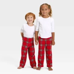 Toddler Plaid Microfleece Holiday Matching Family Pajama Pants - Wondershop™ Red -Old World Christmas GUEST d322fb69 857b 43ed a7fb f6c4fe963120