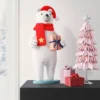 23.5" Fabric Polar Bear Holding Gift Animal Statue - Wondershop™ White -Old World Christmas GUEST d3a799f8 5937 4fbf 9ff7 cab1dcf8d37f