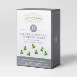 20ct LED Battery Operated Christmas Tree Dew Drop Lights Warm White With Silver Wire - Wondershop™ -Old World Christmas GUEST d47707fb 54fb 4130 a316 cdbd30a15910