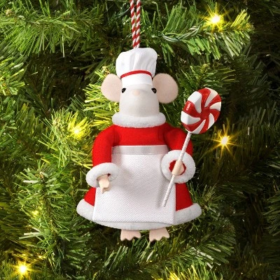 Christmas Felted Wool Mouse Lollipop Chef Ornament - Wondershop™ 3 Christmas Felted Wool Mouse Lollipop Chef Ornament - Wondershop™