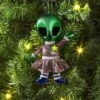 5.25" Christmas Fabric Metallic Alien Ornament - Wondershop™ -Old World Christmas GUEST d503cc81 6a3d 4a1e 8665 c56f432806a6