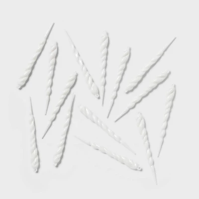 14ct Glitter Icicle Christmas Ornament Set - Wondershop™ 7 14ct Glitter Icicle Christmas Ornament Set - Wondershop™ - Image 5