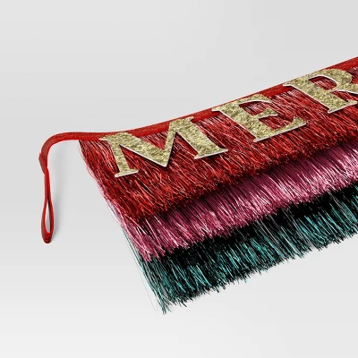 Tinsel Garland With Merry Christmas - Wondershop™ 4 Tinsel Garland With Merry Christmas - Wondershop™ - Image 2
