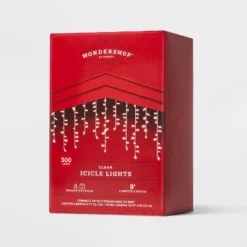 300ct High Density Christmas Icicle Lights Clear With White Wire - Wondershop™: Indoor/Outdoor, Incandescent -Old World Christmas GUEST df02da21 f801 4789 aea1 da94ea459138