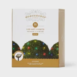 3'x4' 50ct Solar LED Christmas Net Lights With Green Wire - Wondershop™ 10 3'x4' 50ct Solar LED Christmas Net Lights With Green Wire - Wondershop™ -Old World Christmas GUEST e2508e75 2ec5 4821 9632 550fcb4954cf