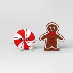 Christmas Felt Duo Figural Peppermint And Gingerbread Man - Wondershop™ 6 Christmas Felt Duo Figural Peppermint And Gingerbread Man - Wondershop™ -Old World Christmas GUEST e4110920 65a8 4ac9 b749 6a673571fe99